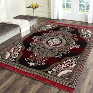 Harshfashion Multicolor Cotton Carpet  (138 cm X 180 cm)