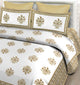 Harshfashion 120 TC Cotton King Fancy Bedsheet