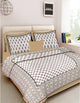 Harshfashion 120 TC Cotton King Fancy Bedsheet