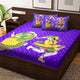 Harshfashion 104 TC Cotton Double Printed Bedsheet