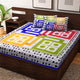 Harshfashion 104 TC Cotton Double Printed Bedsheet