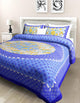 Harshfashion 104 TC Cotton Double Printed Bedsheet