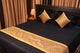 Luxury Bedrunner Set by Harshfashion  (1bedsheet+two pillow cover+Runner set)