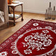 Harshfashion Presents Maroon Chenille Carpet  (182 cm X 213 cm)